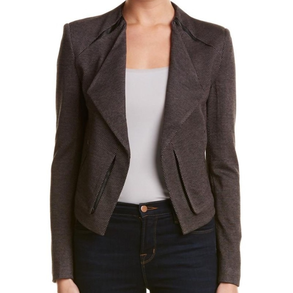 Lysse Leigh Jacket Charcoal Chevron NWT